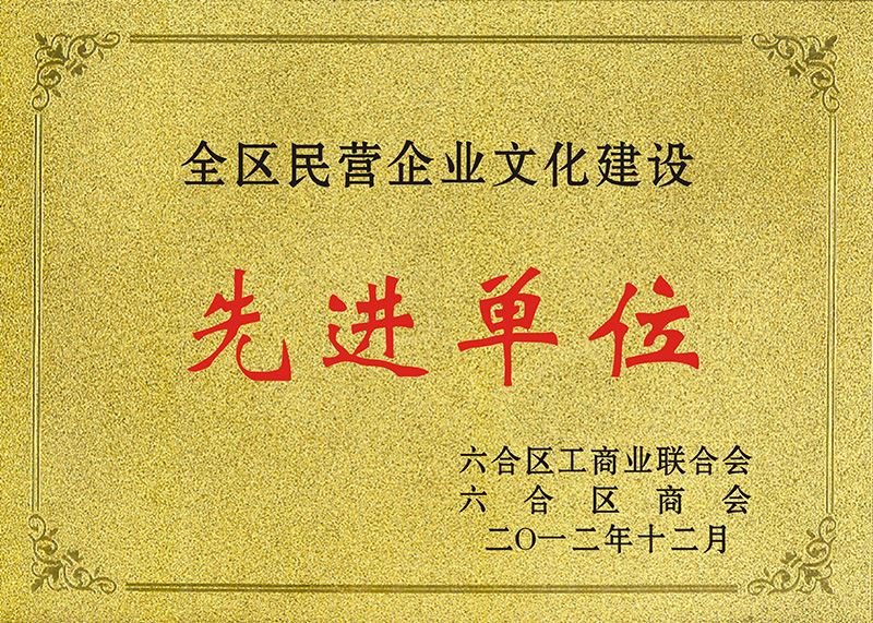 全区民营先进单位